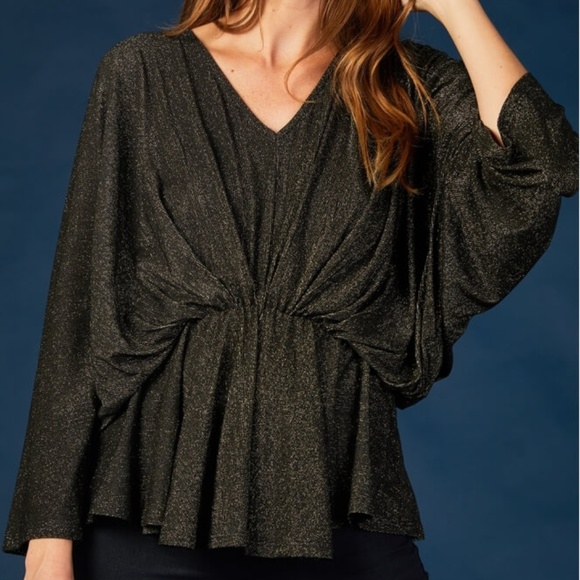 Louizon Paris Nina Gold Top - Picture 1 of 4